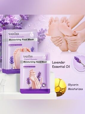 Sadoer Lavender Moisturizing Hand & Foot Mask NWOT